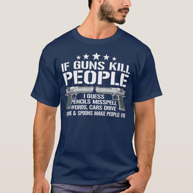 Camiseta Dueño gracioso de un arma Humor de 2ª enmienda Gif (Anverso)