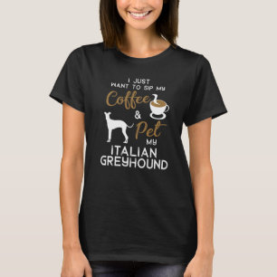 Camiseta Dueño italiano de café de perro de Greyhound Navid