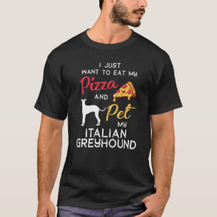 Camiseta Dueño italiano de la pizza de perro de Greyhound N