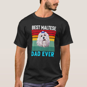 Camiseta Dueño maltés de perros mejor padre maltés francés