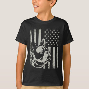 Camiseta Dueño Patriótico de Bulldog Francés Amante de la B