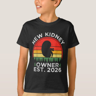 Camiseta Dueño Retro de Riñón Nuevo Est. 2026 Trasplante de