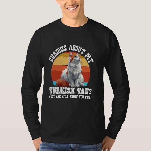 Camiseta Dueños de gato con CURIOSIDAD acerca de mi gracios (Anverso)