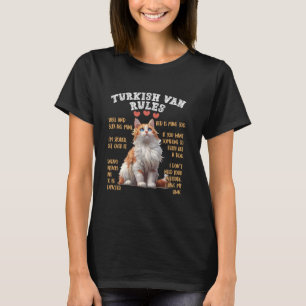 Camiseta Dueños de gato TURKISH VAN RULES Funny Van Dad tur
