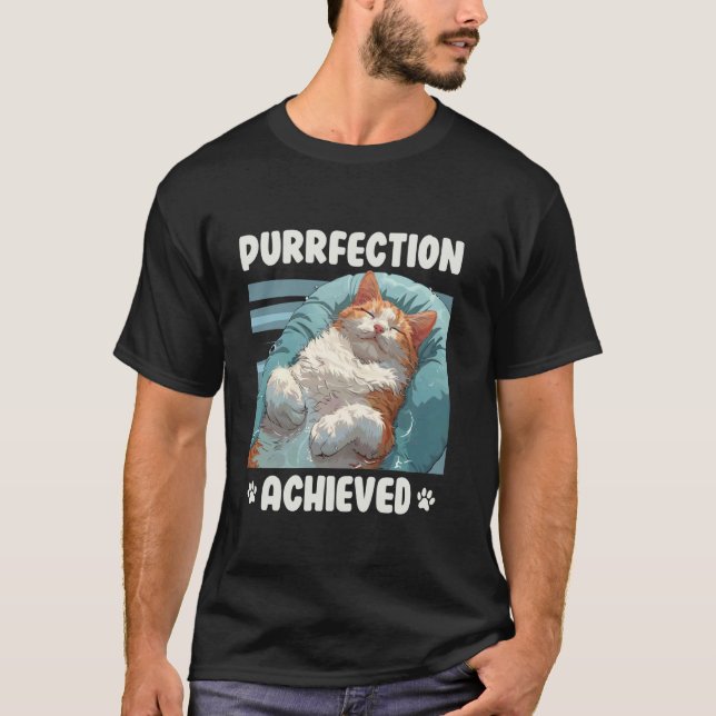 Camiseta Dueños de gato Van turco PERFECCIÓN LOGRADA Divert (Anverso)