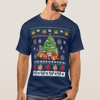 Camiseta Dueños de gatos felices Navidades feriados inviern