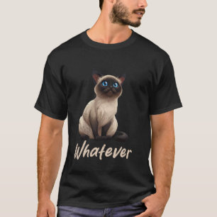 Camiseta Dueños de gatos siameses LO QUE SEA Gatos siameses