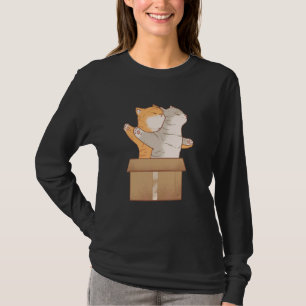 Camiseta Dueños de mascotas adornan un gato gris marrón en