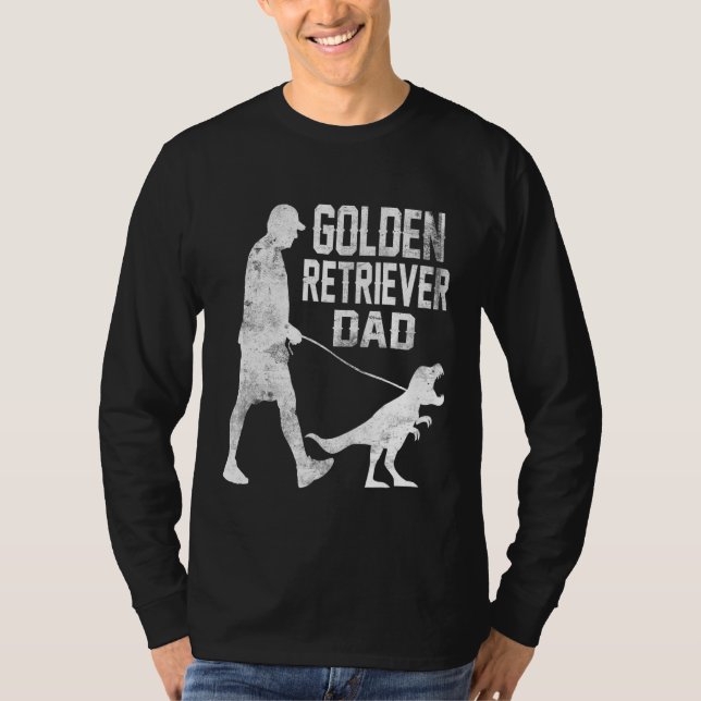 Camiseta Dueños de perros de dinosaurios del Golden Retriev (Anverso)