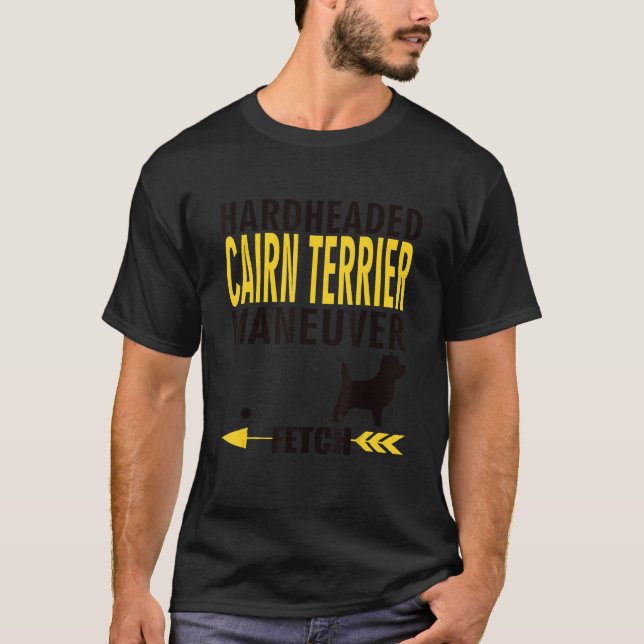 Camiseta Dueños de perros Terrier Cairn K9 Cachorro Terco M (Anverso)