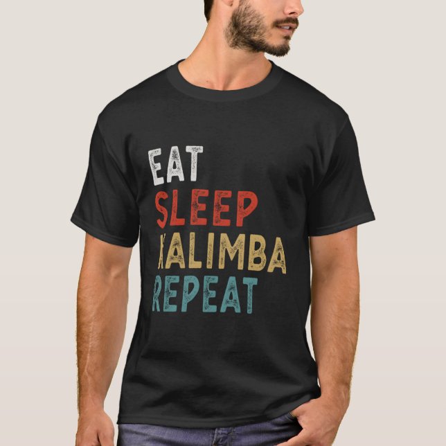 Camiseta Duerma de venado Kalimba Repetir Funny Kalimba Pla (Anverso)