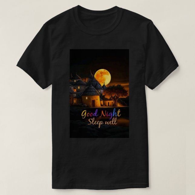 Camiseta Duerme bien. (Diseño del anverso)