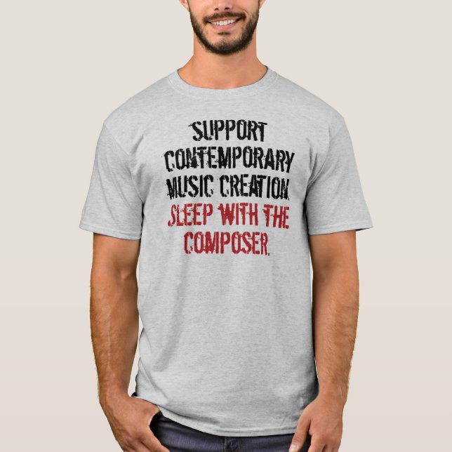 Camiseta Duerme con el compositor (Anverso)