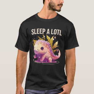 Camiseta Duerme mucho Axolotl Anfibio Pez caminante mexican