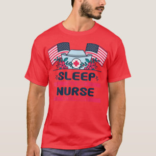 Camiseta Duerme toda la noche, enfermera norteamericana org