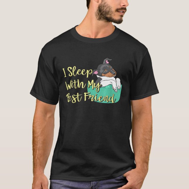 Camiseta Duermo Con Mi Mejor Perro Amigo (Anverso)