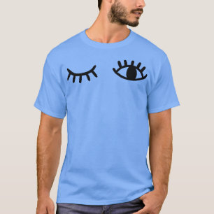 Camiseta Duermo Con Un Ojo Cerrado Y Un Ojo Abierto Pullo