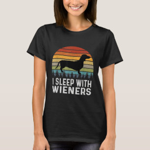 Camiseta Duermo Con Wieners Divertido Doxie Dachshund