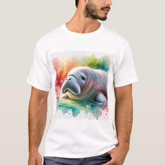 Camiseta Dugong Serenity 280824AREF126 - Watercolor