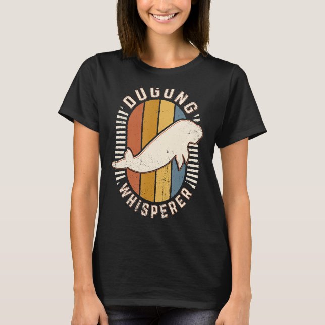 Camiseta Dugong Whisperer Vintage Classic Retro Love (Anverso)