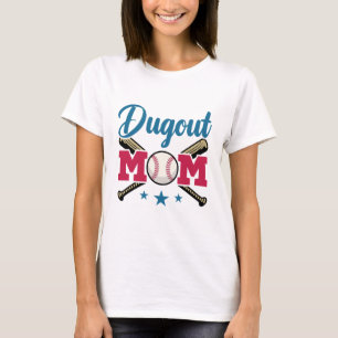 Camiseta Dugout Mom Baseball Parent T-Ball Tee Ball
