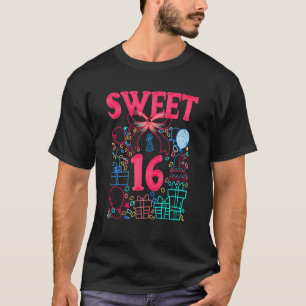 Camiseta Dulce 16 Decoración de cumpleaños adolescente adol