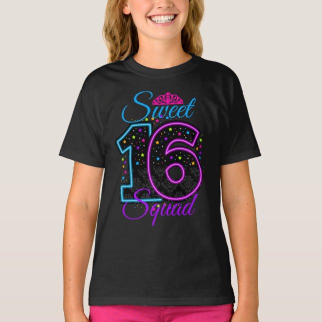 Camiseta dulce 16 dieciséis Squad・16 diseños personalizados (Anverso)