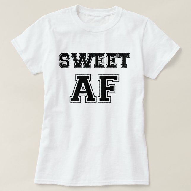 CAMISETA DULCE AF (Diseño del anverso)