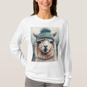 Camiseta Dulce Alpaca de Invierno, personalizado