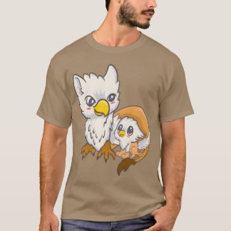 Camiseta Dulce Aves Familiares Griffin Kawaii Anime Japonés