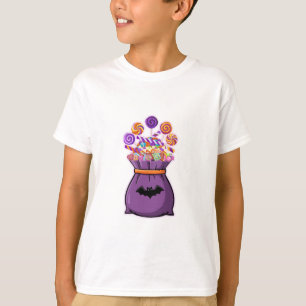 Camiseta 🍬 dulce bolso de dulces de Halloween