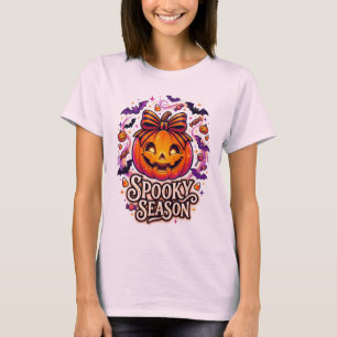 Camiseta Dulce Calabaza de la Temporada Espeluznante Arco d