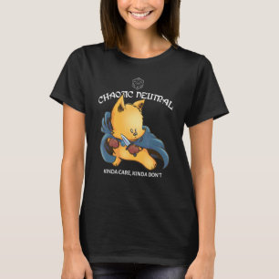 Camiseta Dulce Caótico Neutral Juegos de Mesa Dungeon Drago