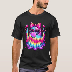 Camiseta Dulce Caramelo de Fantasma Cute Lazo Disfraz de Ha