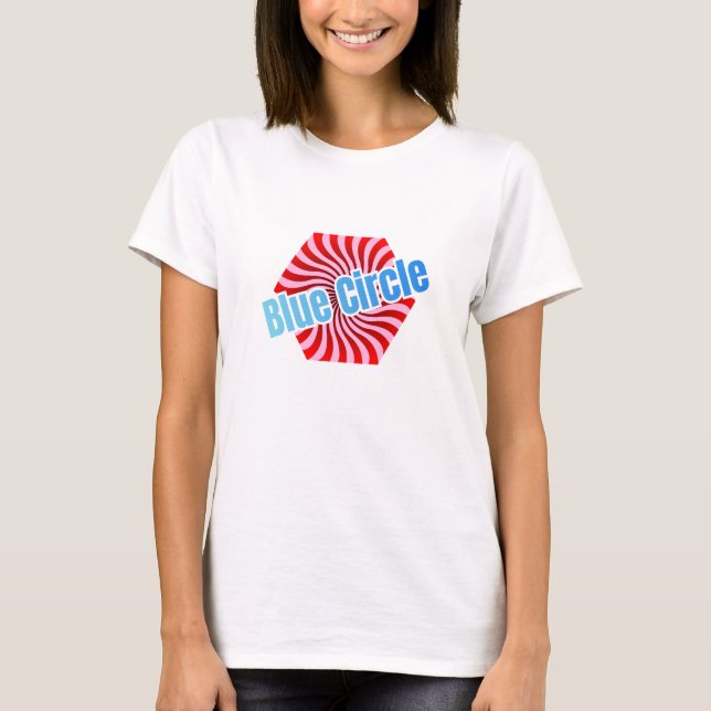 Camiseta Dulce Caramelo Hexagonal con Patrón Ondulado (Anverso)