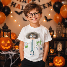 Camiseta Dulce Científico Loco Poción Espeluznante Hallowee
