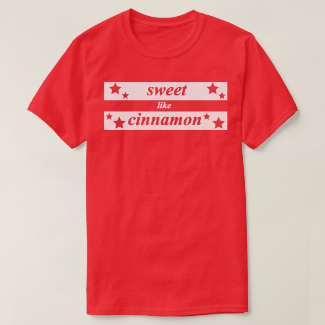 Camiseta dulce como canela (Diseño del anverso)