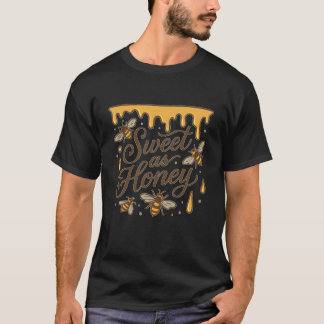 Camiseta Dulce como cita rústica de la miel