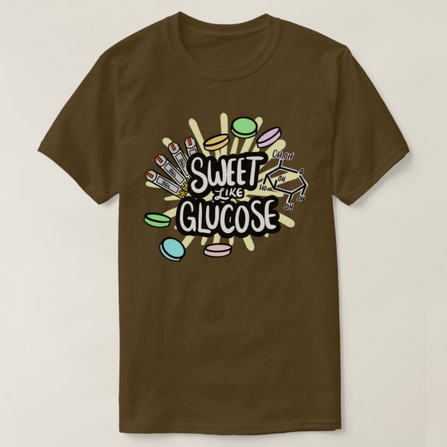 Camiseta Dulce Como Glucosa 1 (Diseño del anverso)