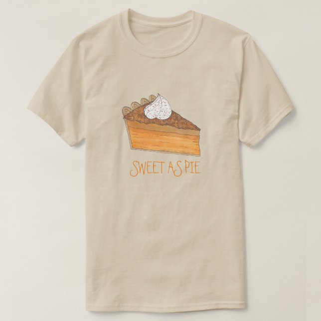Camiseta Dulce como pastel de patata dulce postre navideño (Diseño del anverso)
