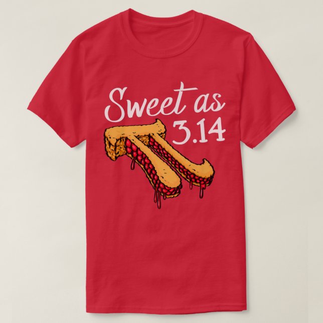 Camiseta Dulce Como Pi Pizza Funny Mathletics Cumpleaños Pi (Diseño del anverso)
