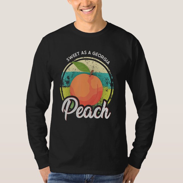 Camiseta Dulce como una Georgia Peach Funny GA Peach State  (Anverso)