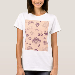 Camiseta Dulce con postres variados.
