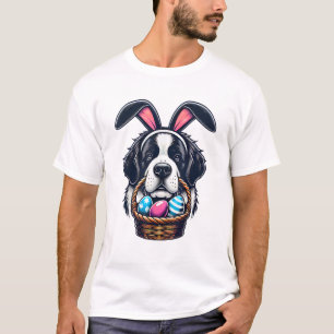 Camiseta Dulce conejo oreja San Bernardo perro huevo de Pas