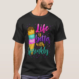 Camiseta Dulce crema de hielo Sprinkle Life Love