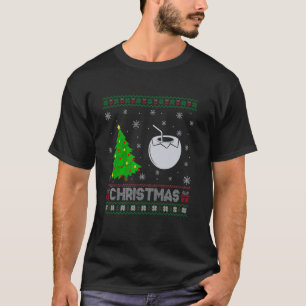 Camiseta Dulce de árbol de navidad de coco iluminando Navid