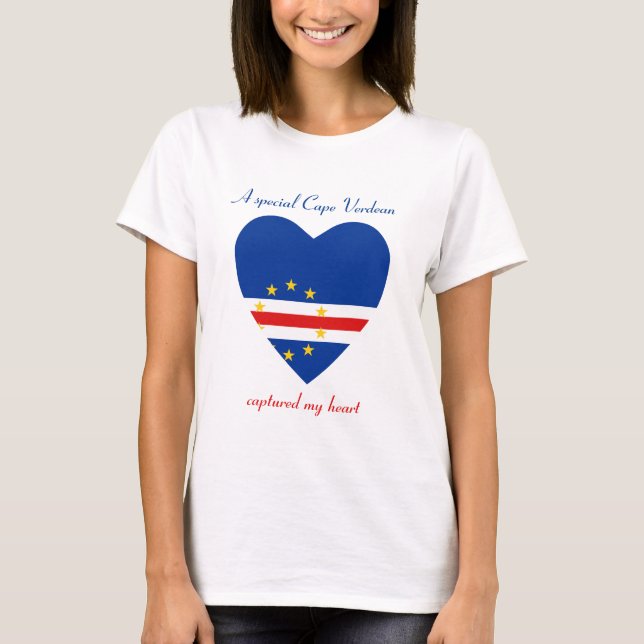 Camiseta dulce de bandera de Cabo Verde (Anverso)