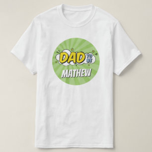 Camiseta Dulce de bebé superhéroe de cómic niño papá