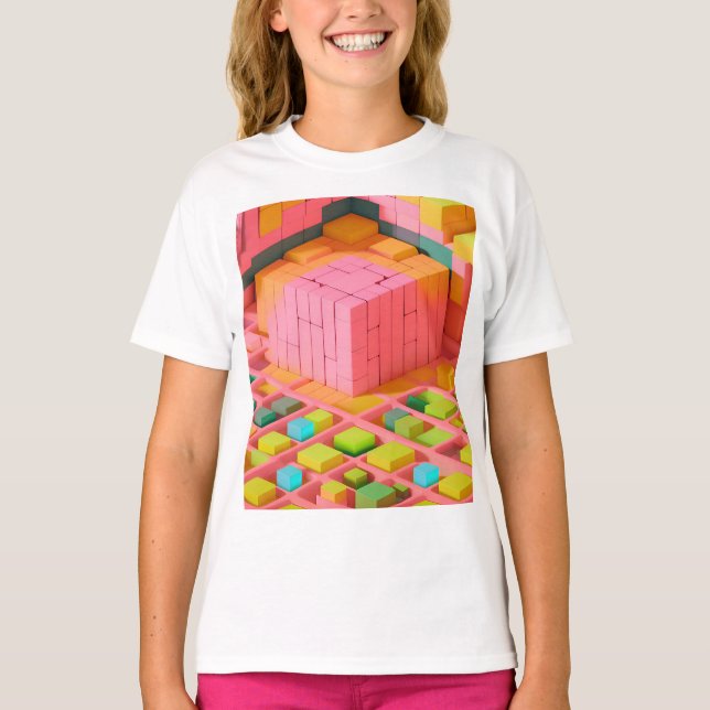 Camiseta Dulce de colores vivos (Anverso)
