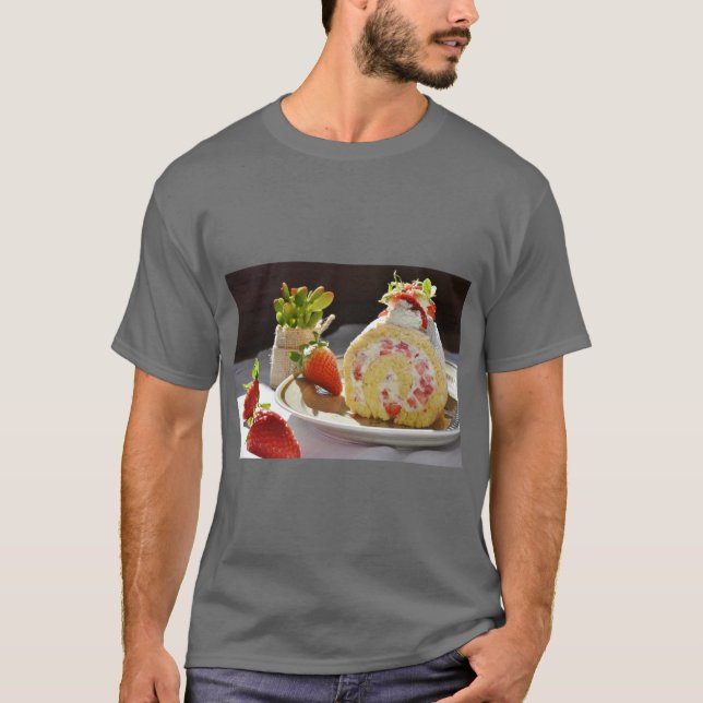 Camiseta Dulce de Fresa Rodante (Anverso)